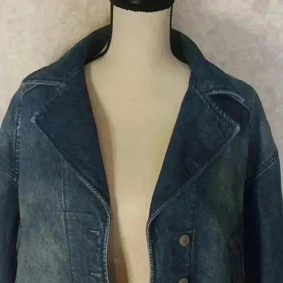 FREE PEOPLE NOW OR NEVER DENIM JACKET SIZE S - Picture 4 of 12